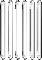 Vista 15 de Parachoques transparentes para muebles 4 unidades (2 largas y 2 cortas) - Almohadillas de pared protectoras de goma de silicona con respaldo