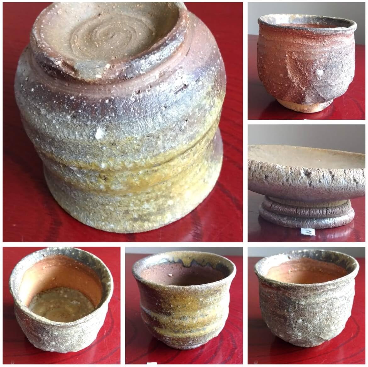 越前焼の名工 白越不朝（塩越窯）自然灰釉究極美の逸品ぐい呑み/湯呑3