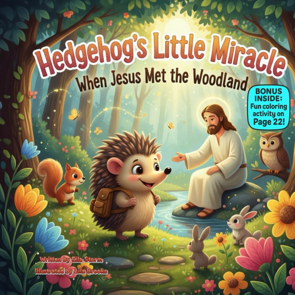 Hedgehog’s Little Miracle When Jesus Met the Woodland: A Rhyming Tale of Courage, Faith & Finding Your Way (kids christmas books)
