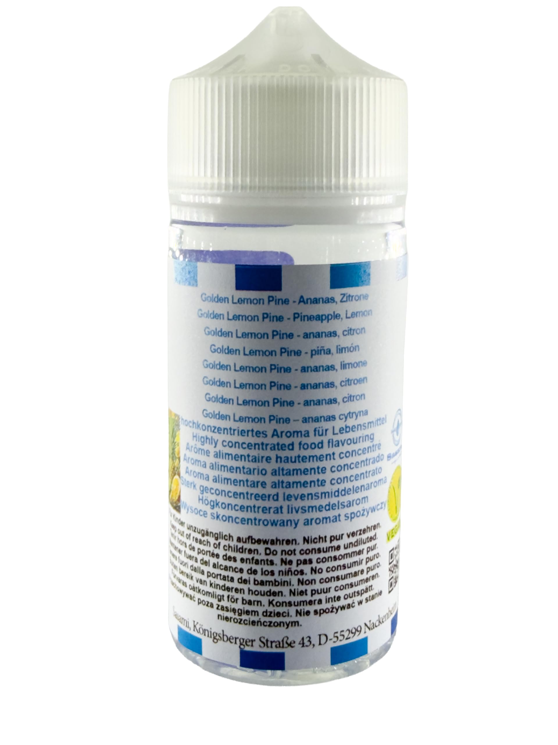 Golden Lemon Pine – ananas cytryna aromat koncentrat – Wegański – Sasami – 100ml
