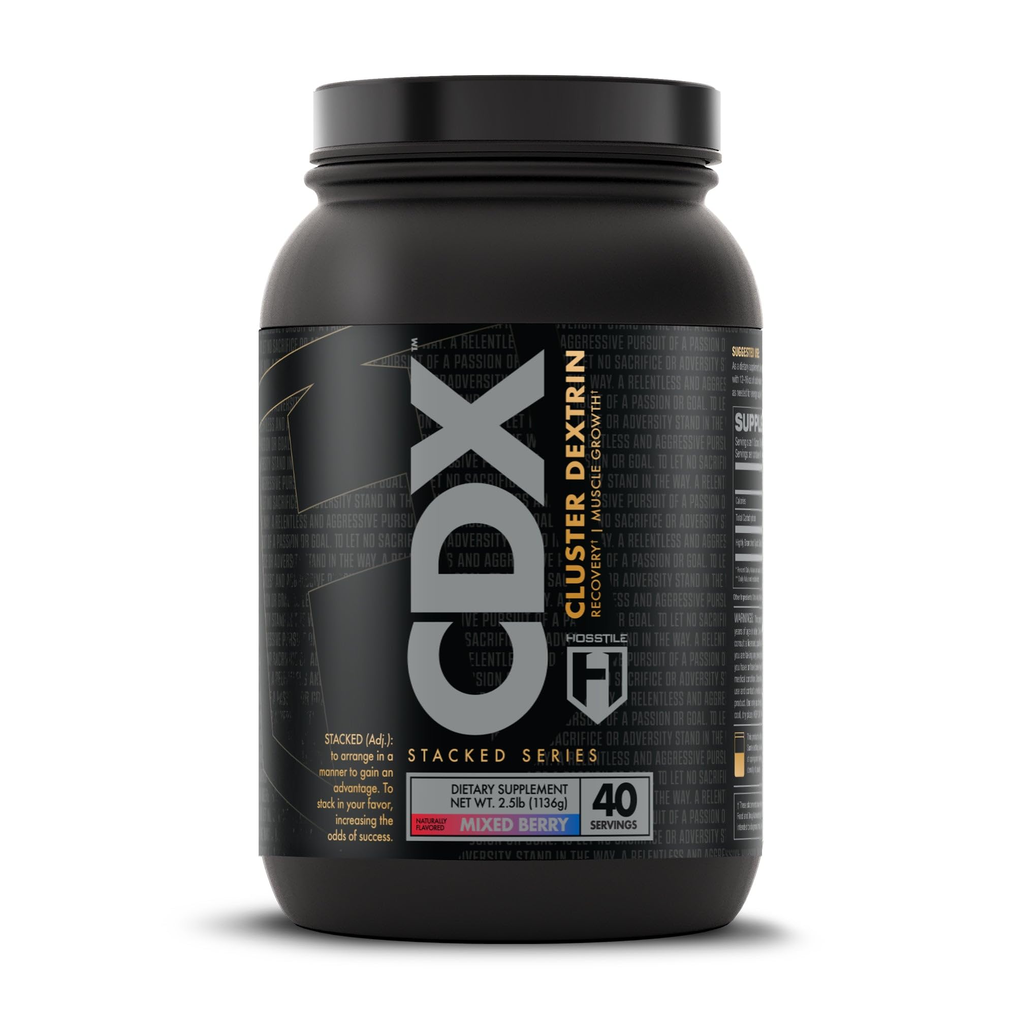 HOSSTILE CDX Cluster Dextrin, Dextrina Cíclica Altamente Ramificada em Pó, 1.136 g
