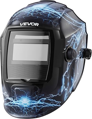 VEVOR Casco de soldadura de oscurecimiento automático, capucha de soldadura de color verdadero de 3.66 x 1.69 pulgadas, máscara de soldador con