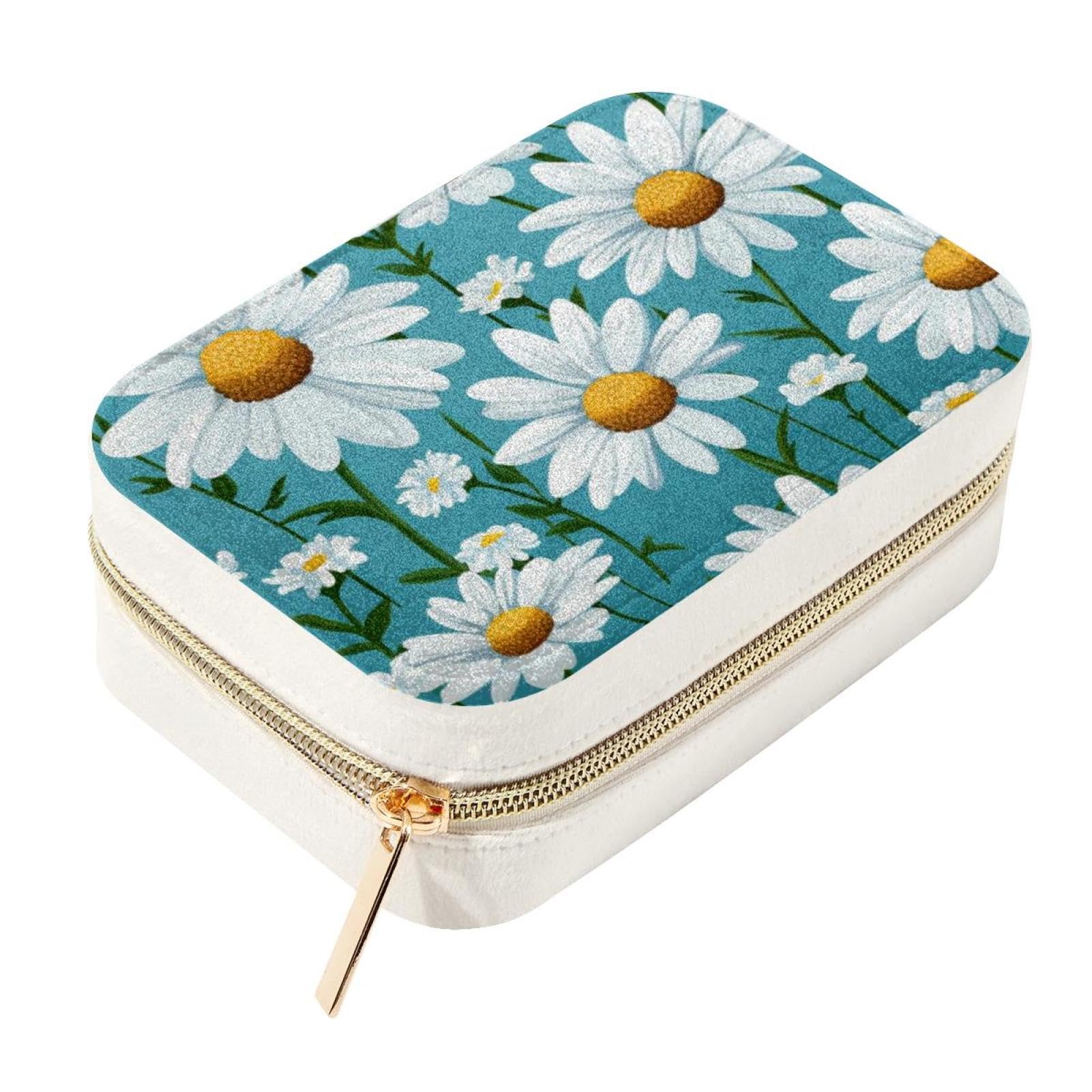 Boîte à bijoux spacieuse et élégante Little Daisy pour femme et fille