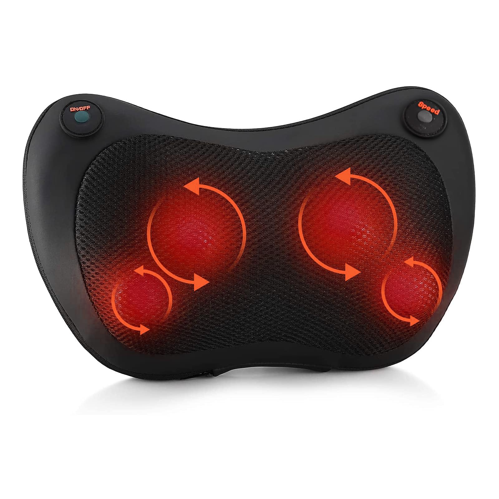 AERLANG AERLAN shiatsu massagegerät,nackenmassagegerät mit wärme,Massagekissen für Nacken Schulter rücken massagegerät,3D-Tiefenmassagegerät, Geschenke für Männer, Frauen, Heimbüro-Autonutzung