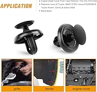 Vista 6 de GOOACC GRC-32 100 Pcs 100pcs Type Retainer for Lexus Toyota Body, Splash Shield Clips 90467-07201 Replacement, Quality Nylon Push Rivets with Bonus