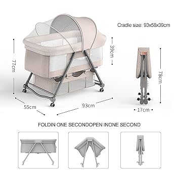k*̮様 【BabyThree】400% Amazon.com : SADRIM 3 in 1 Baby Bassinets,Bedside Sleeper