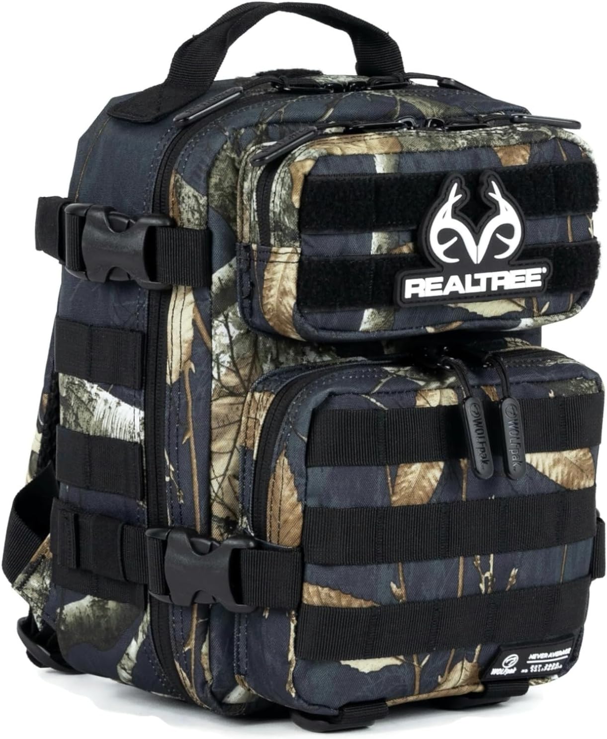 WOLFpak 9L Tactical Sling Bag |Concealed Carry CCW Backpack | Military Crossbody EDC Daypack Molle Chest Shoulder Pack for Hiking, Travel, Work | (Realtree Edge Black)