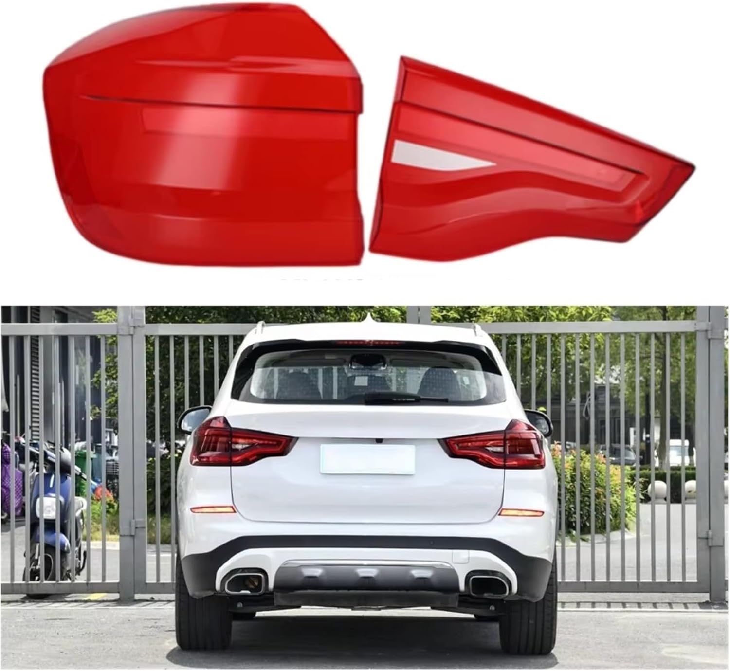 Tail Lamp cover For X3 2018 2019 2020 2021 Car Rear Taillight Shell Turn Signal Light Cover Housing Component Parts (Outside Left)