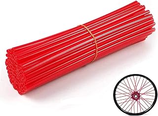 72Pcs Red Bike Spoke Covers