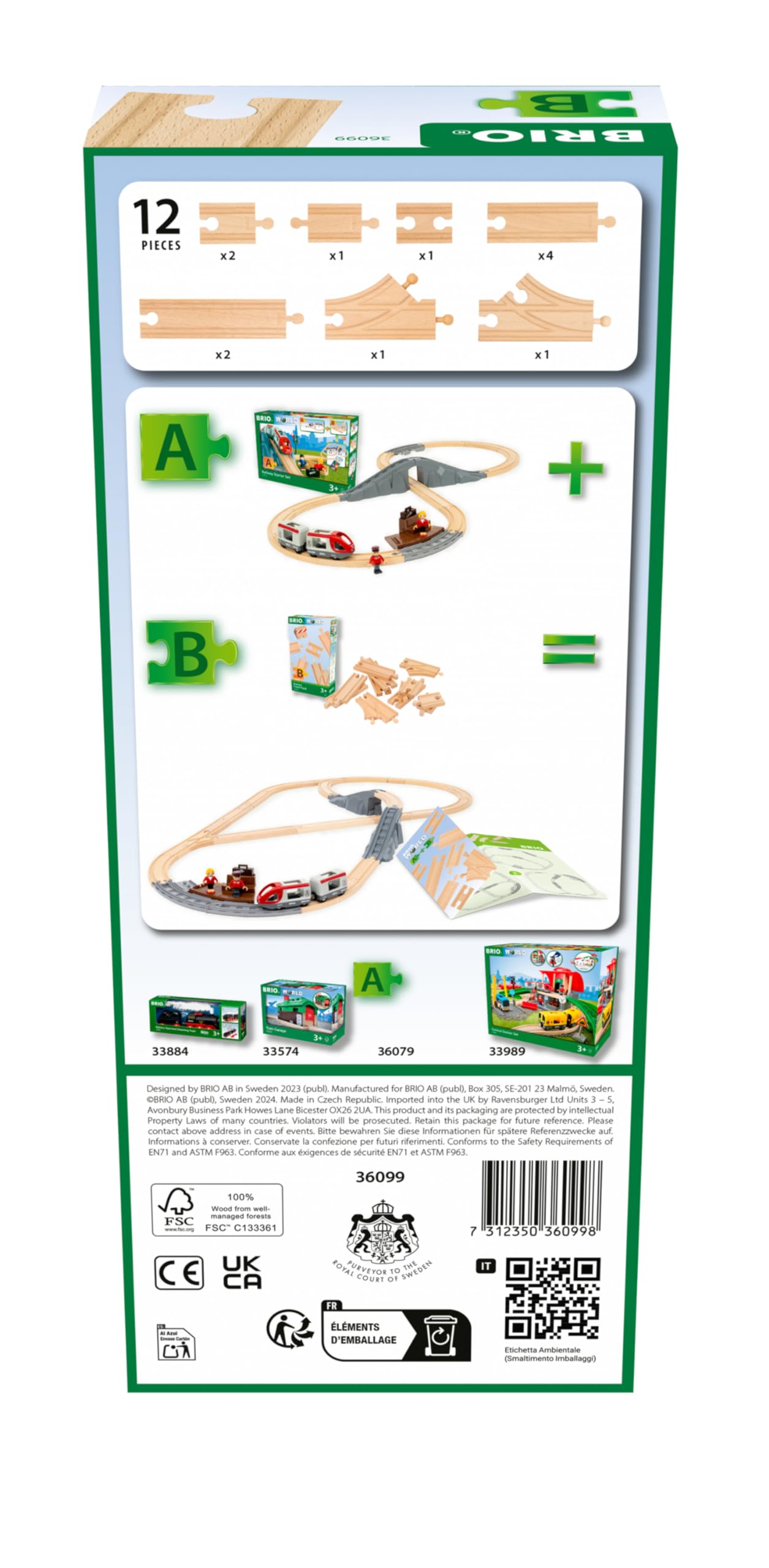 BRIOセット BRIO ブリオ］レールウェイセット メトロレールウェイセット