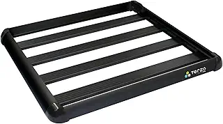 Terzo テルッツォ (by PIAA) ルーフラック 1個入 アルミルーフラック 長さ:110cm x 幅:105cm スタンダードサイズ ブラック EA303B
