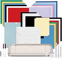 Cricut Kit Maker 4 - Plotter de Recorte, Cor Pérola. Inclui Smart Vinyl, Papel Cartão, Transfer Tape, Iron-On HTV, Base, Canetas, Kit de Ferramentas e 25 Imagens no App Design Space