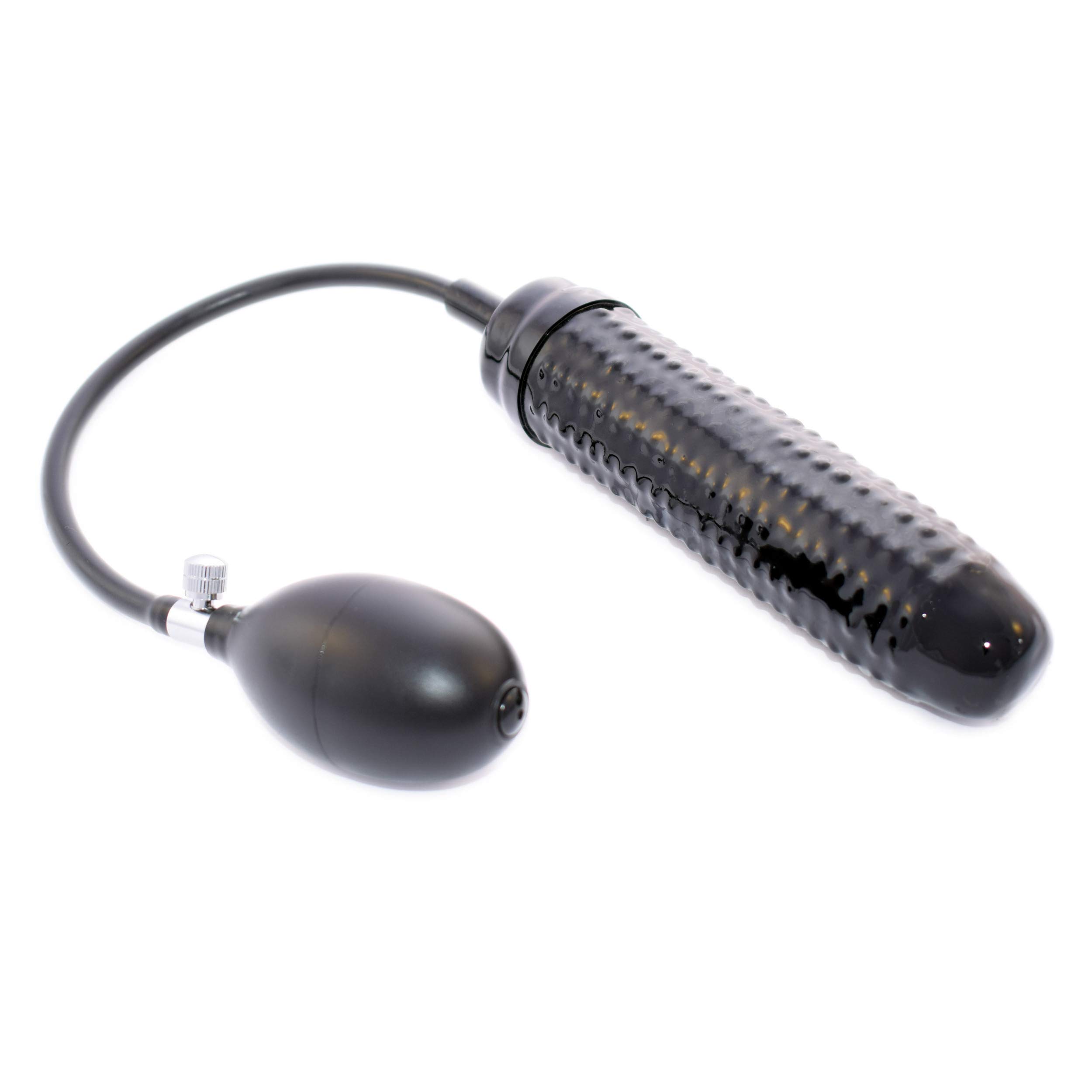 Rubberfashion Dildo in lattice - realistico dildo Noppen Kaktus - gonfiabile con pompa per donne e uomini 18 x 3,8 cm