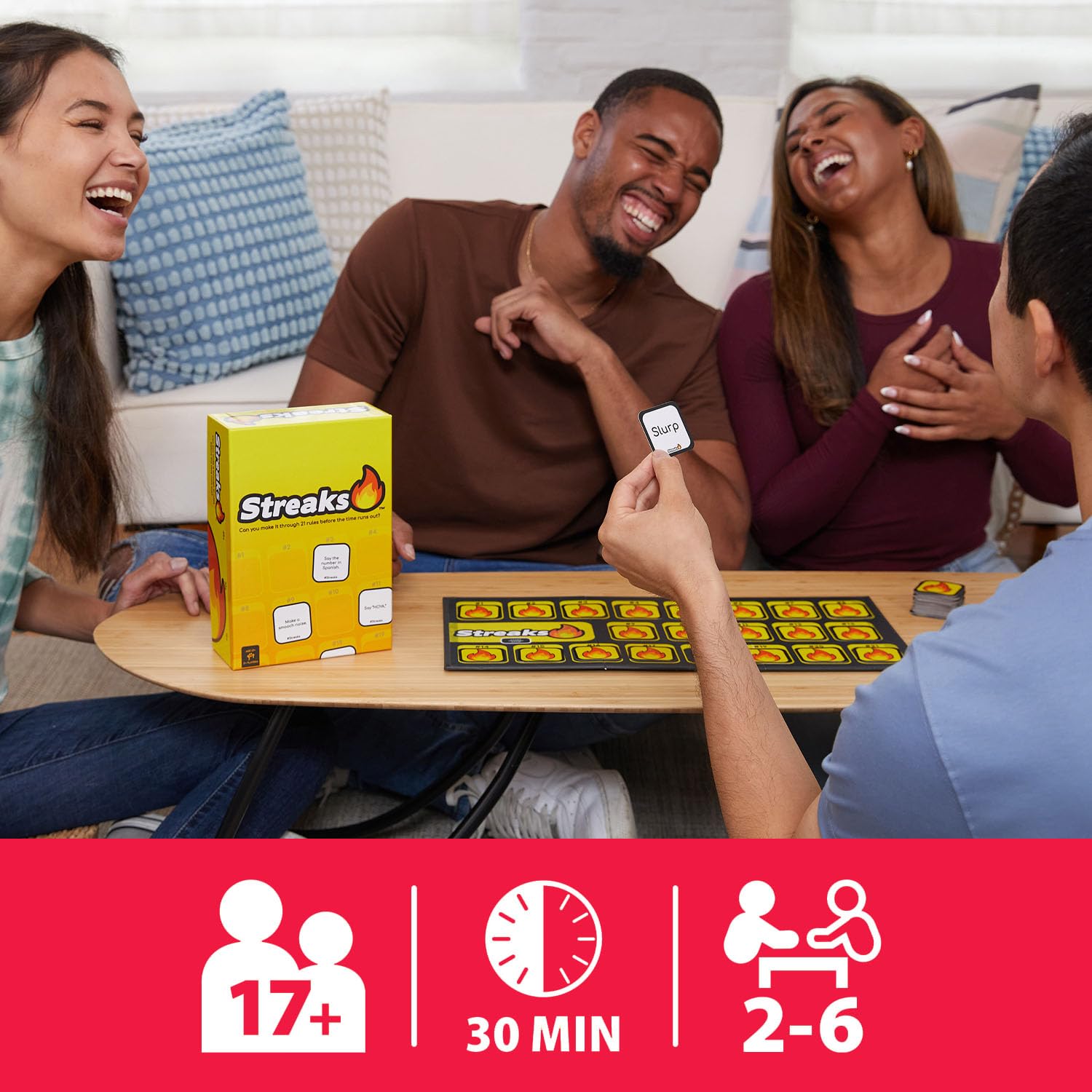 Condition photo showing New/Like New for Buffalo Games - Streaks - Adult Party Game - New Game Night Classic - Electronic Light Up Board - Adult Fast Paced Race Against The Clock Counter - Cooperative Play - Ages 17 and Up