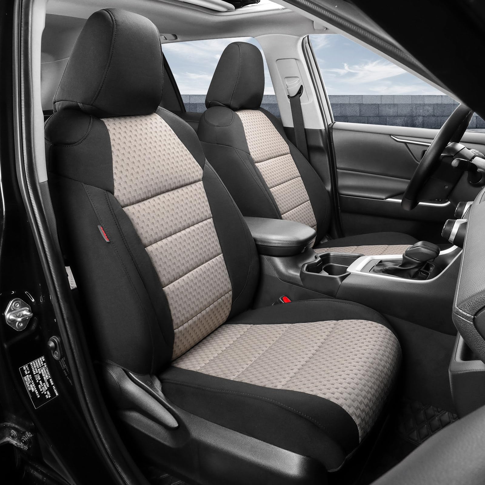 coverdream Rav4 Seat Covers Custom Fit for 2019-2024 2025 Toyota Rav4  LE,XLE,XLE Premium,Limited,Full Coverage Polyester Car Seat Protector(Full