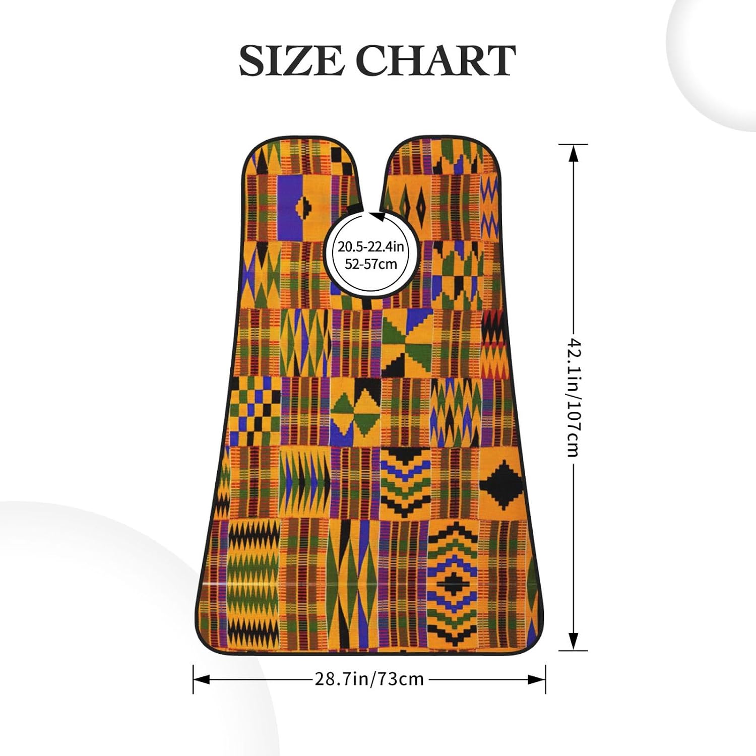African Ethnic Pattern Print Beard Bib Apron, Shaving Apron For Dad, Men'S Hair Catcher For Shaving Best Gifts For Dad
