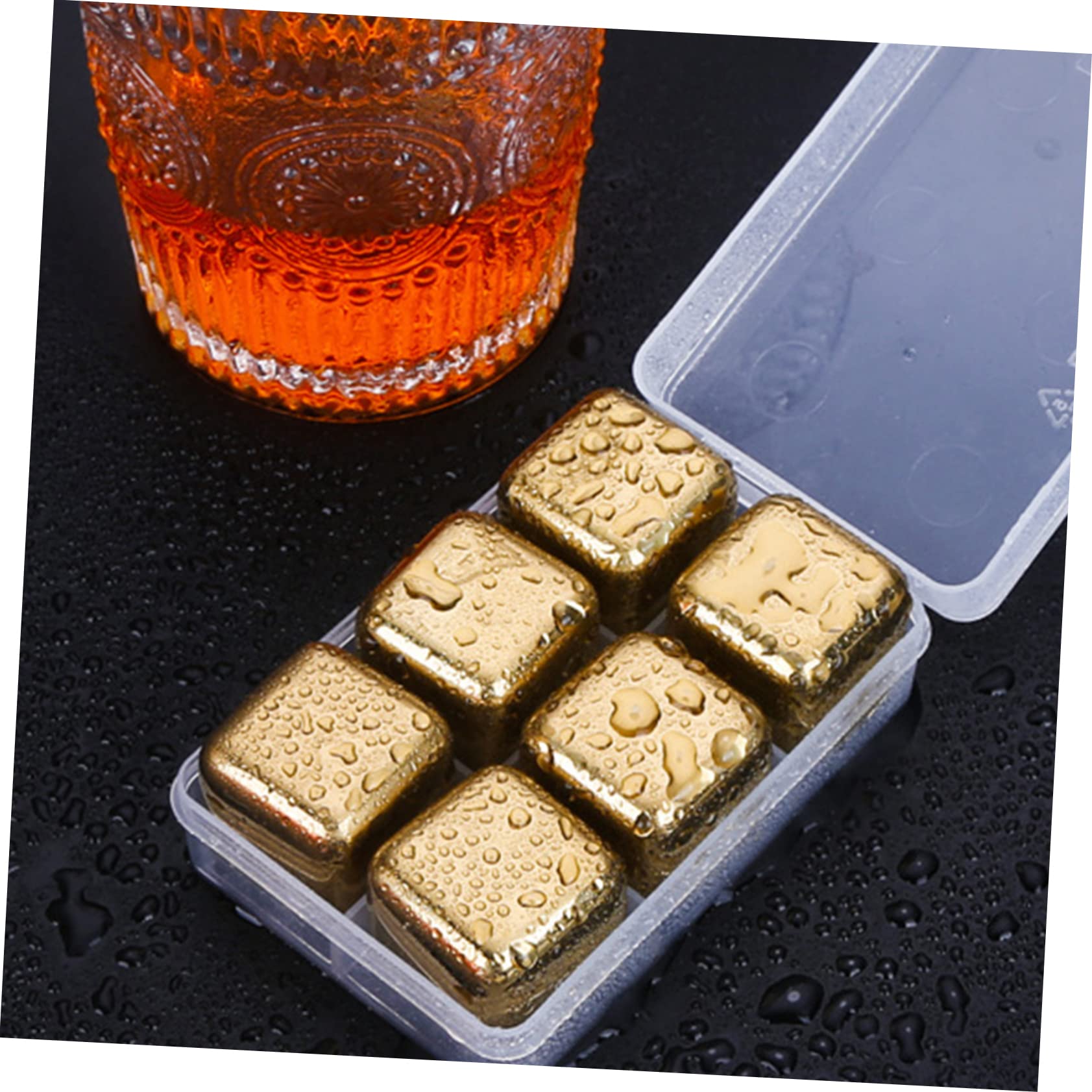 Anneome 2juegos De Reutilizables Inoxidable Para Bebidas Enfriadores De Cócteles y Vinos De Caja Sin Olores y Casa