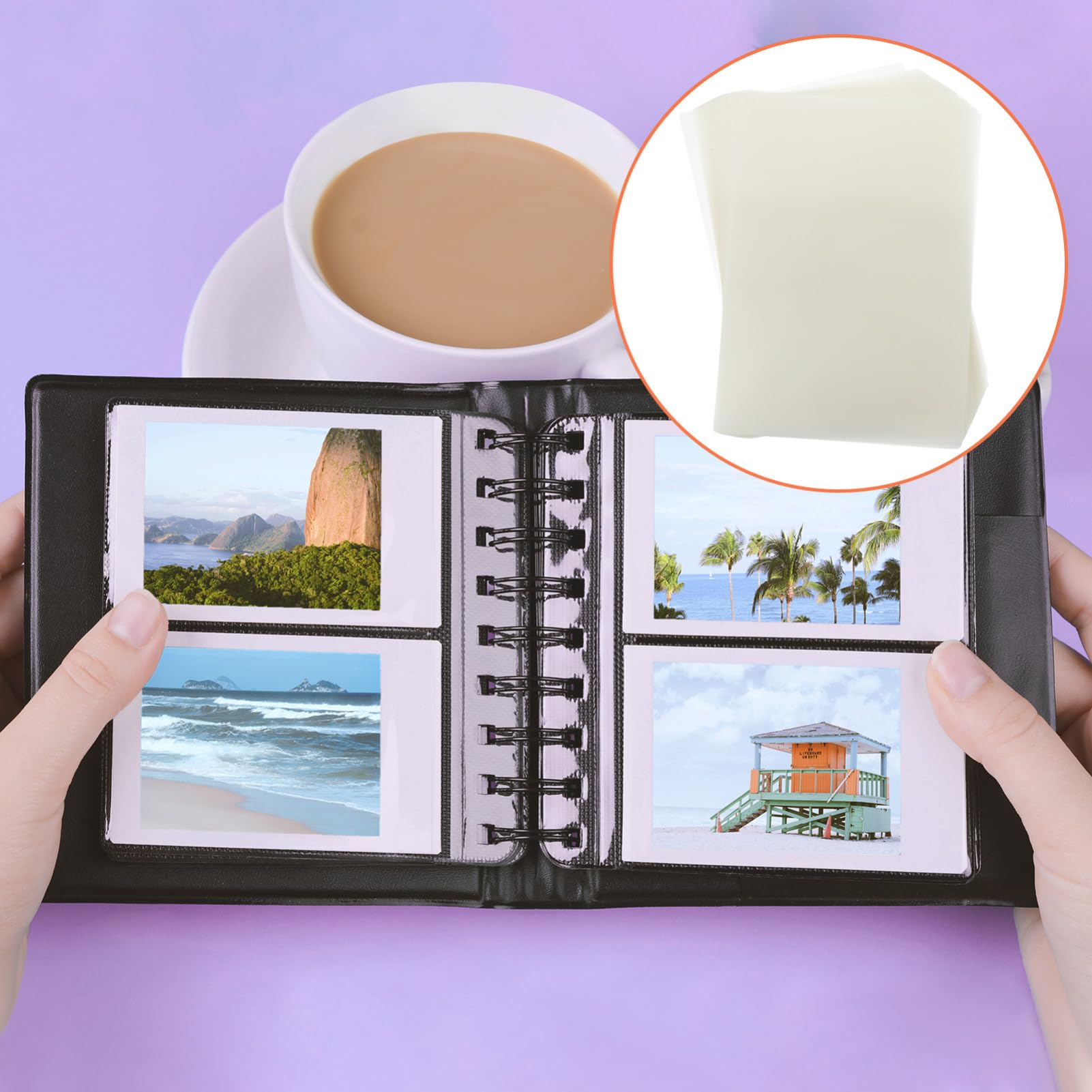 NUOBESTY Film de Plastification A4 pour Cartes et Documents, 100 Pièces, Polyester, Imperméable et Anti-rayures, Protection pour Photos, Menus et Carte D’identité