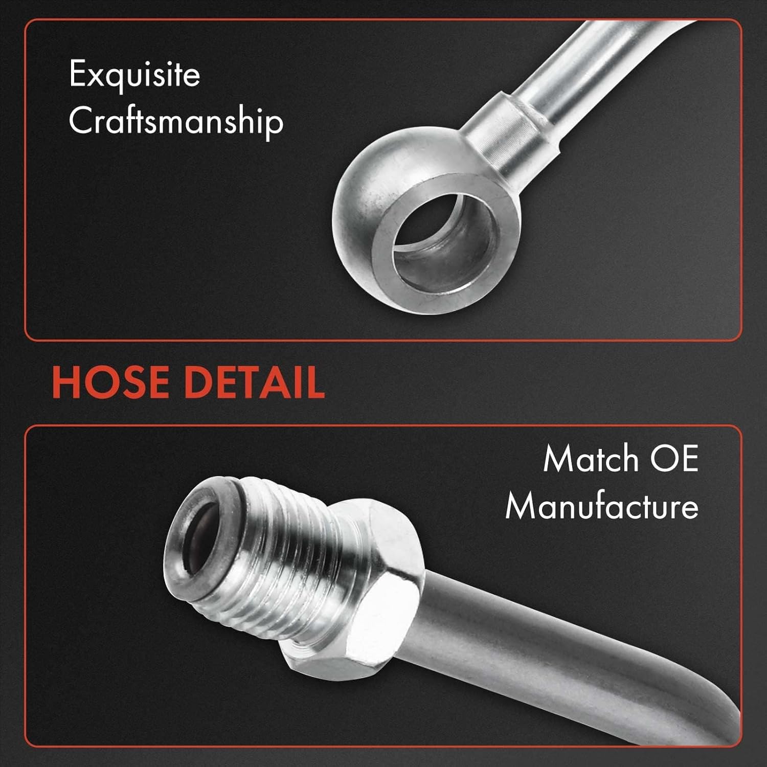 A-Premium Power Steering Pressure Hose Line Assembly Compatible with Toyota Corolla 1993 1994 1995 1996 1997, 1.6L 1.8L, with Washer, Pump to Gear/Rack