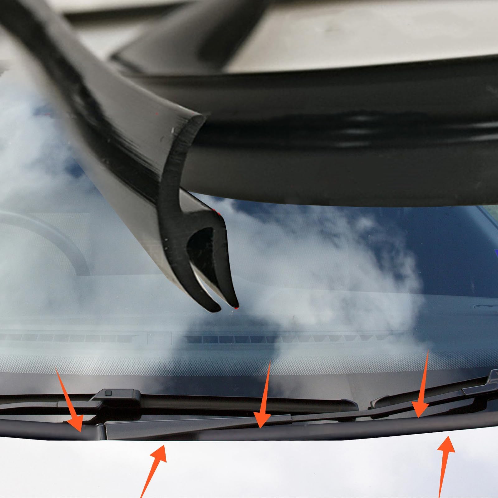 Amazon com: FUTLU 1 7M/5 6Ft Car Seal Strip for Front Windshield Car Amazon com: FUTLU 1 7M/5 6Ft Car Seal Strip for Front Windshield Car