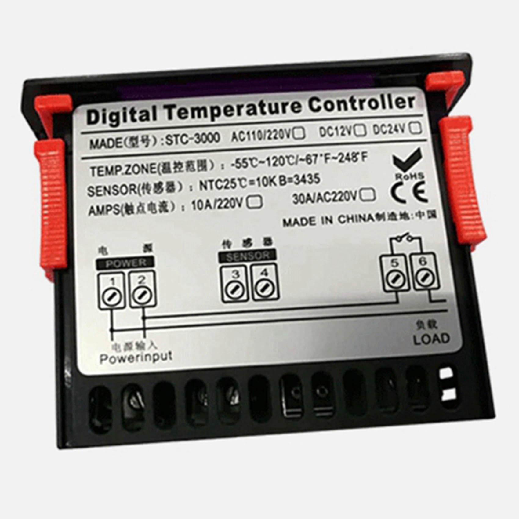 6X -3000 110 V-220 V 30A NaciśNij Cyfrowy Termostat Regulatora Temperatury z NarzęDziem KontrolująCym Czujnik