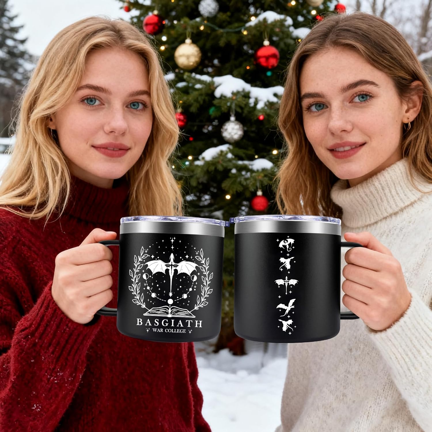 Fufendio Fourth Wing Funny Mug 14oz, Fourth Wing Gift Merch, Inspired Fantasy Book Lover Gifts, 4th Wing Bookish Dragon Merchandise - Image 4