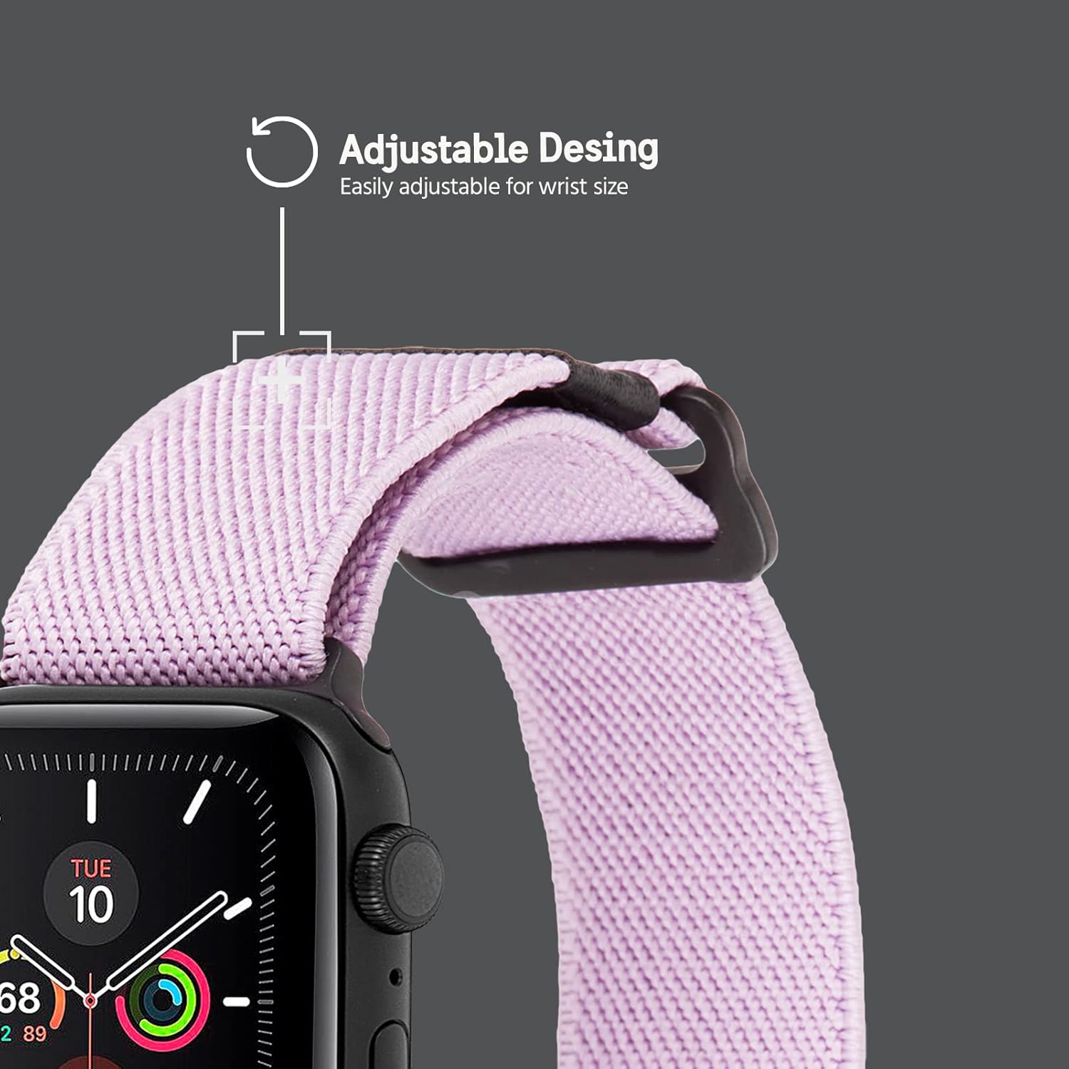 Case-Mate Pelican - Protector Series - Watch Band for Apple Watch Series 1/2/3/4/5-38-40mm - Mauve Purple, mauve purple - band (PP043406)