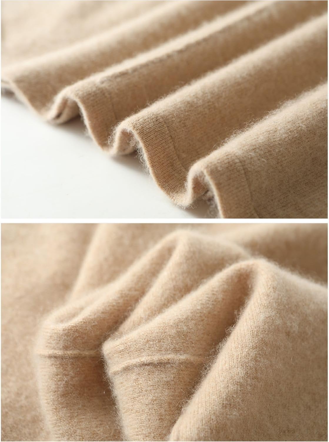 Mid Length Skirt Women Fall Winter 100% Merino Wool Knit Long Skirt Ribbed Elastic Solid Casual Warm Skirt - Image 5