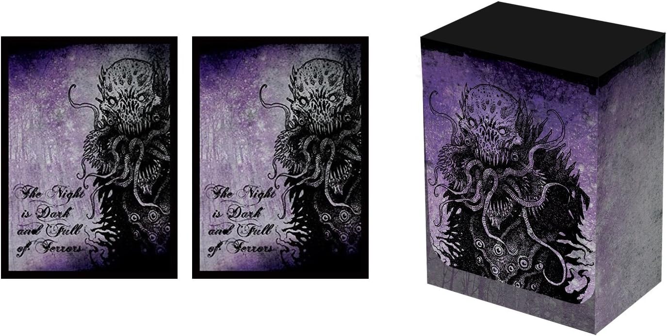 100 THE NIGHT IS DARK Deck Protectors plus DECK BOX Legion Supplies DOUBLE Matte Finish Sleeves 2-Packs - Standard Magic the Gathering Size