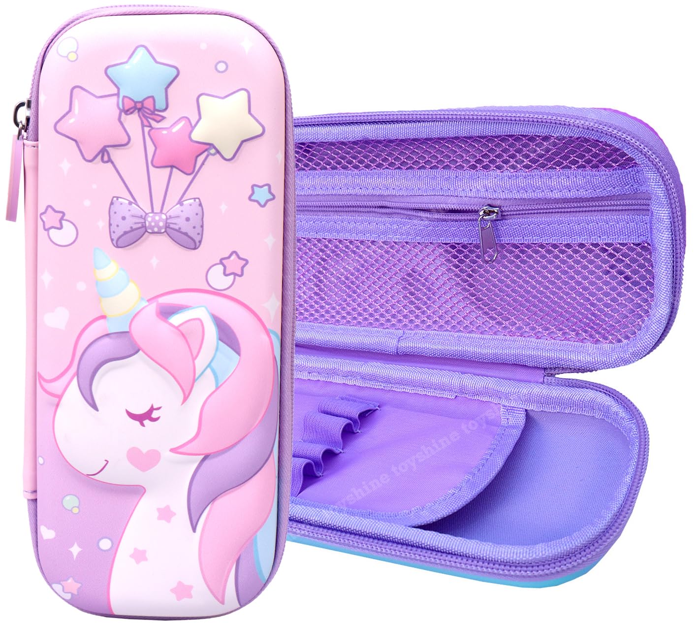 Toyshine Magics Unicorn Pink Hardtop Pencil Case With Multiple Compartments - Kids School Supply Organizer Students Stationery Box - Girls Pen Pouch- Pink - Ethylene Vinyl Acetate (EVA) (B0B6JC3Q3K) Amazon Price History, Amazon Price Tracker