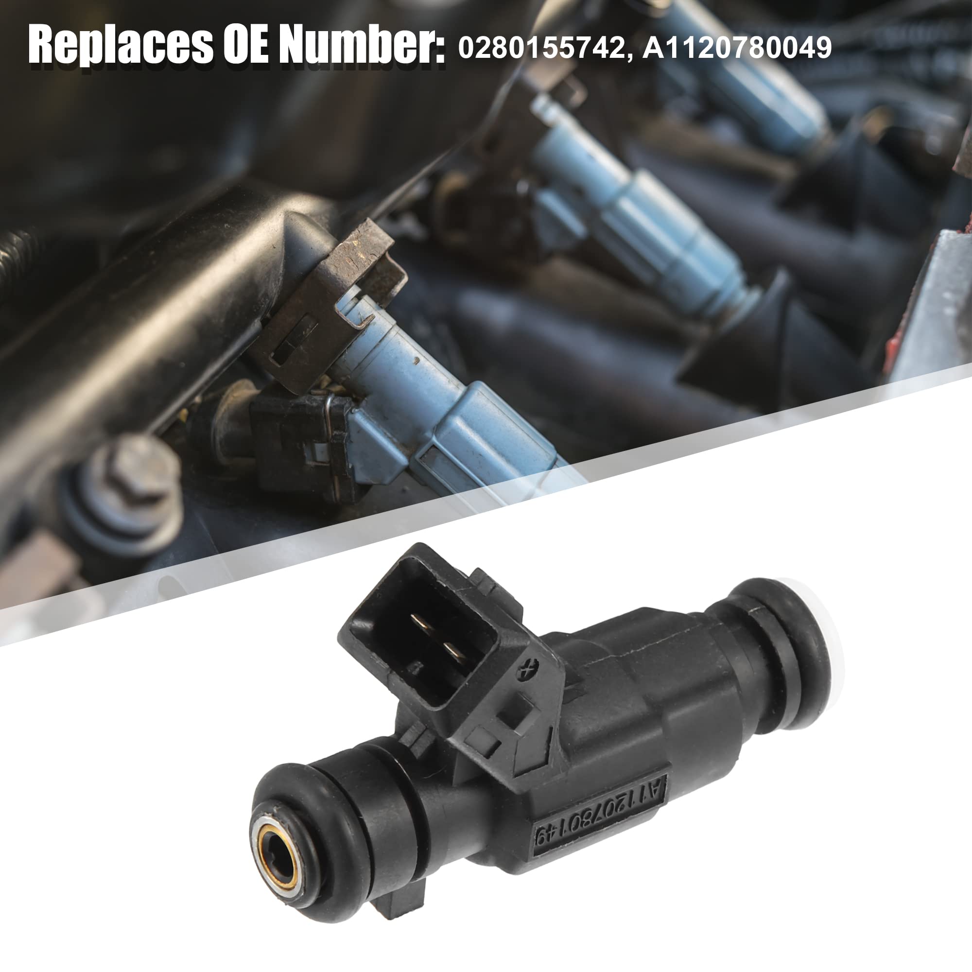X AUTOHAUX 6uds Repuesto 0280155742 A1120780049 852-12169 FJ665 Combustible Inyector