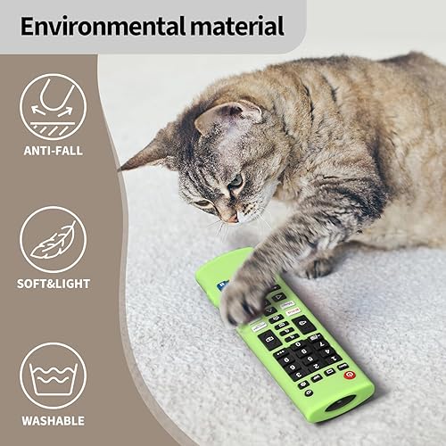 Miniatura 7 de Hi Color Funda de silicona para LG TV Remote AKB75095307 AKB75375604 AKB74915305 Funda protectora de silicona para LG Smart TV (verde brillante)