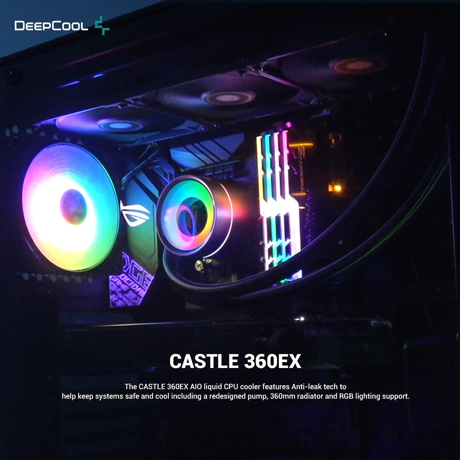 Hоlіdау Dеаlѕ 🛒 DEEPCOOL Castle 360EX, Addressable RGB AIO Liquid CPU Cooler, Anti-Leak Technology Inside, Cable Controller and 5V ADD RGB 3-Pin Motherboard Control, TR4/AM4 Supported, 3-Year Warranty … 🔥 Flаѕh Sаlе DEEPCOOL Castle 360EX, Addressable RGB AIO Liquid CPU Cooler, Anti-Leak Technology Inside, Cable Controller and 5V ADD RGB 3-Pin Motherboard Control, TR4/AM4 Supported, 3-Year Warranty …