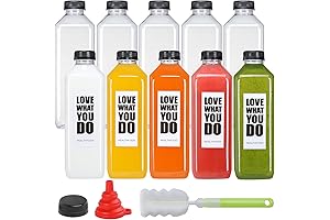 Reusable Clear 32 oz Plastic Bottle