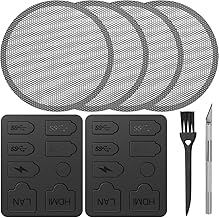 for PS5 Fan Dust Cover for PS5 Dust Filter with Dust Cover for PS5 Plug, Dust Filter Kit for PS5 (4 Pack)