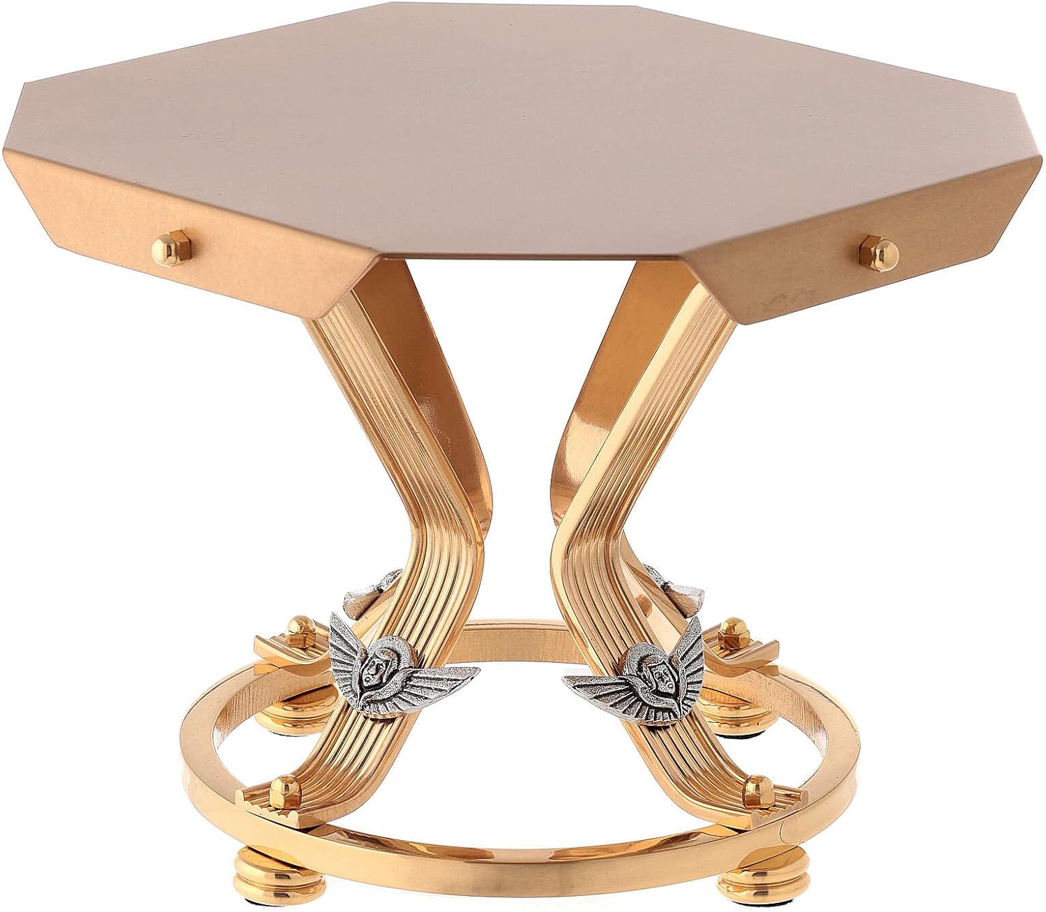 Hoctagonal Golden Monstrance Stand