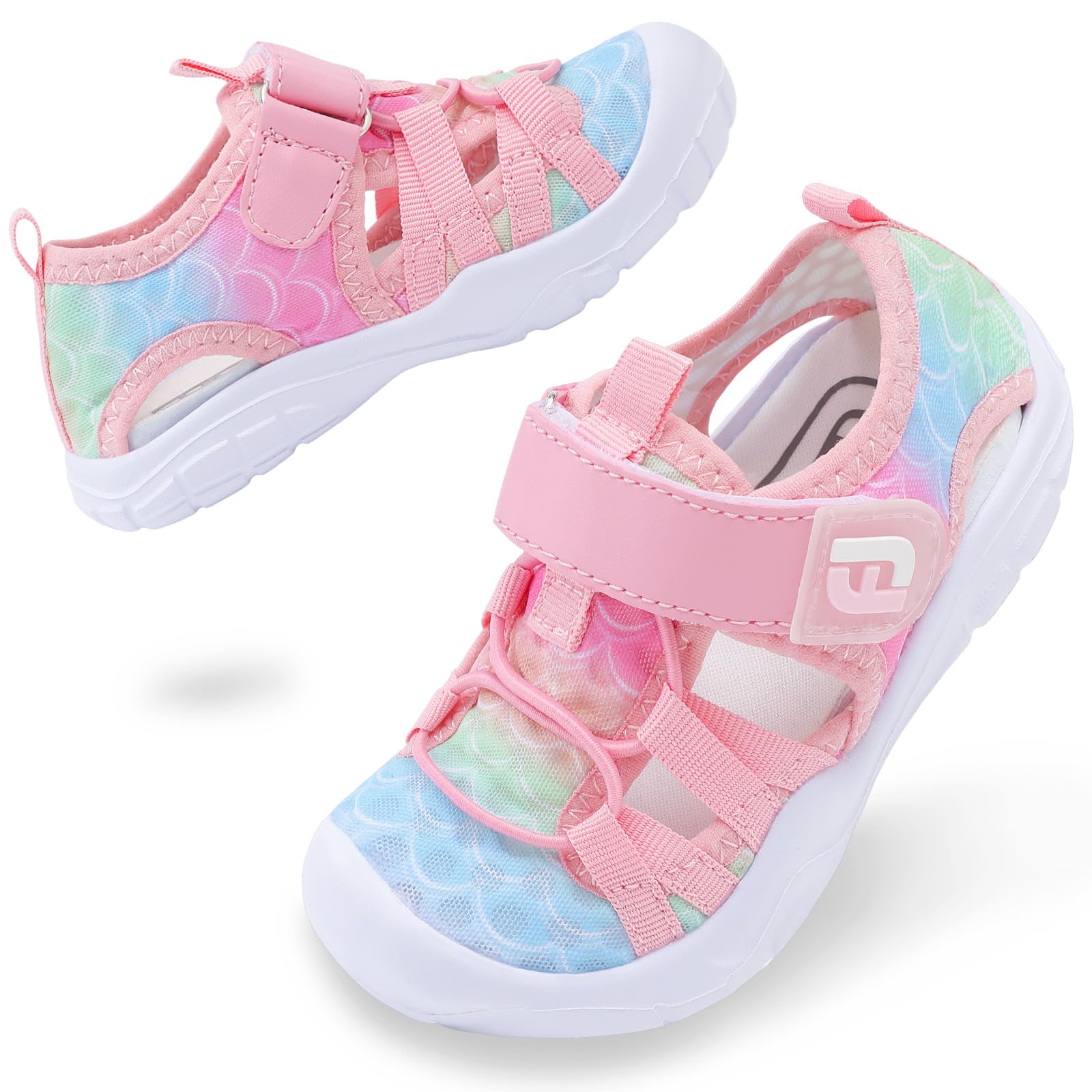 JOINFREE Toddler Boys Girls Water Shoes Breathable Qucik Dry Sport Beach Sandals Lightweight Barefoot Flexible