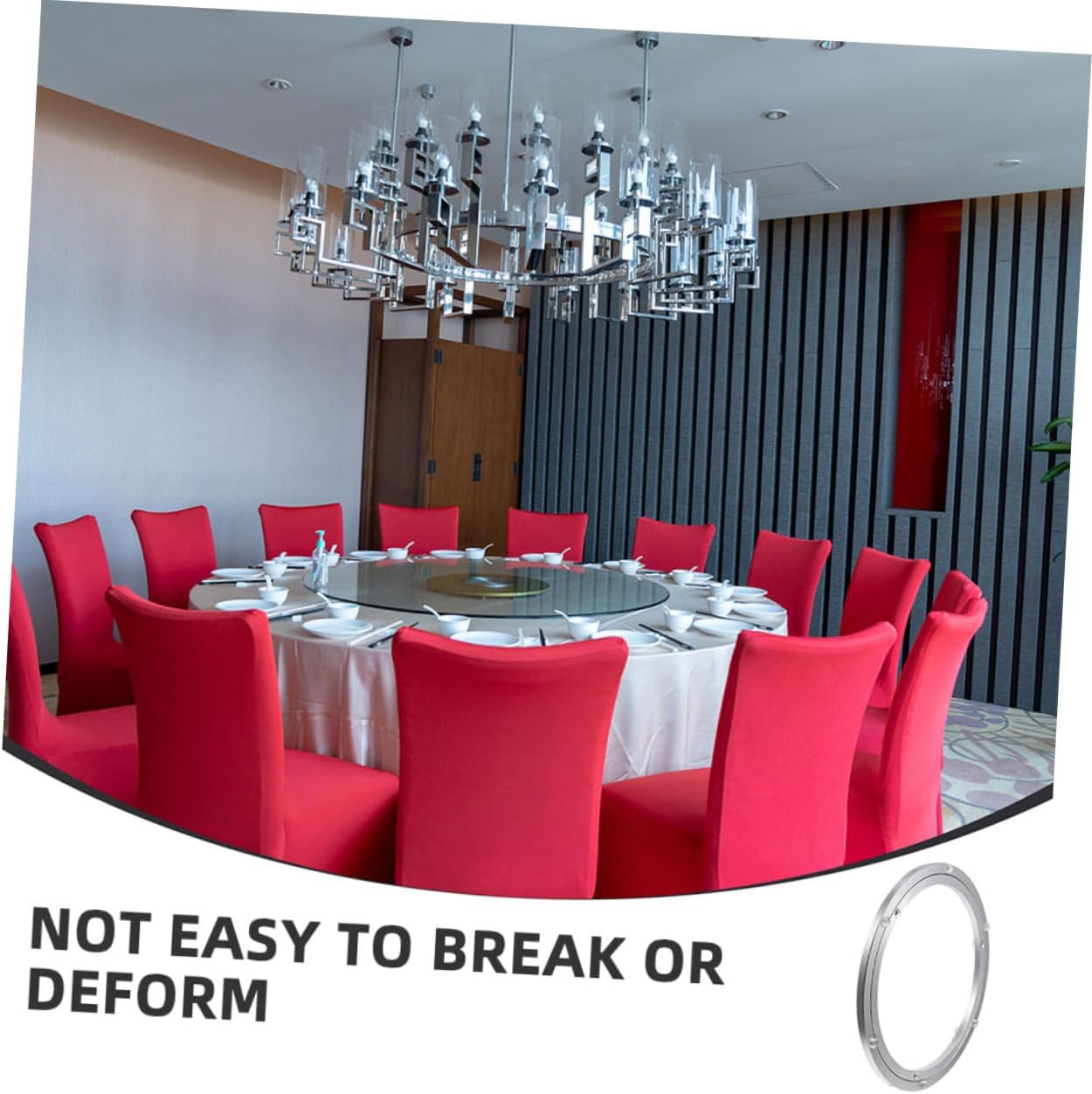 Aluminum Alloy Round Swivel Plate Turntable Base for Dining Table