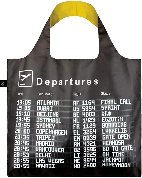 LOQI AIRPORT Arrivals Reusable Shopping Bag
