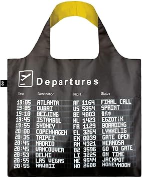 LOQI AIRPORT Arrivals Reusable Shopping Bag