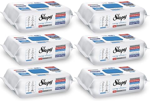 Sleepy Easy Clean Premium Çamaşır Suyu Katkılı Yüzey Temizlik Havlusu Mendili 6x100 (600 Yaprak)