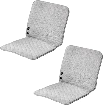 Hot Mat Heater Cushion Hot Cushion 2 Heated Chair Cushions with USB Port, Back and Leg Heating Office Chair Seat Cushion, 3 Temperature Adjustable, Indoor Use