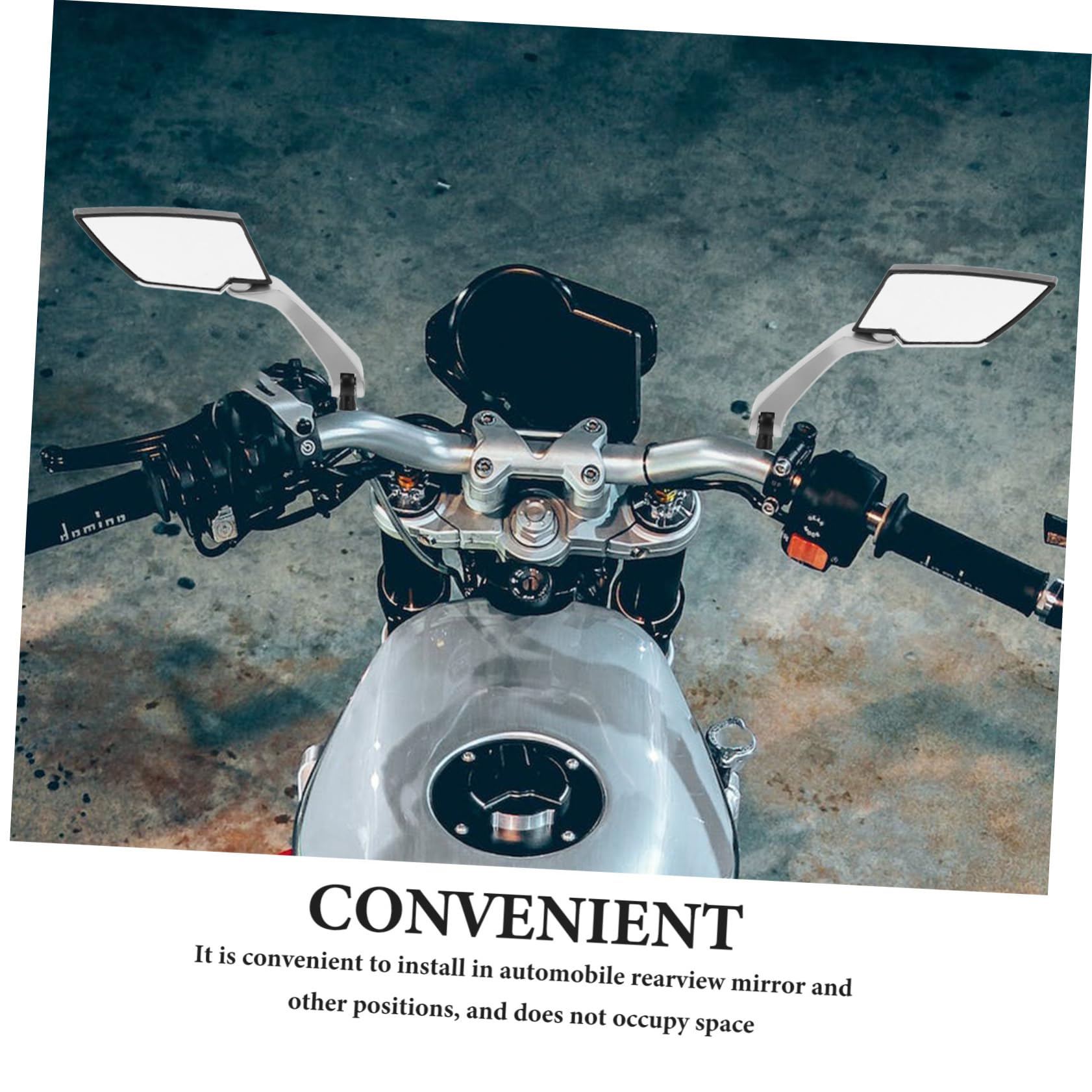 PartyKindom Rétroviseurs pour Moto Rétroviseur de Guidon de Vélo de Scooter Arrière de Moto Latéraux