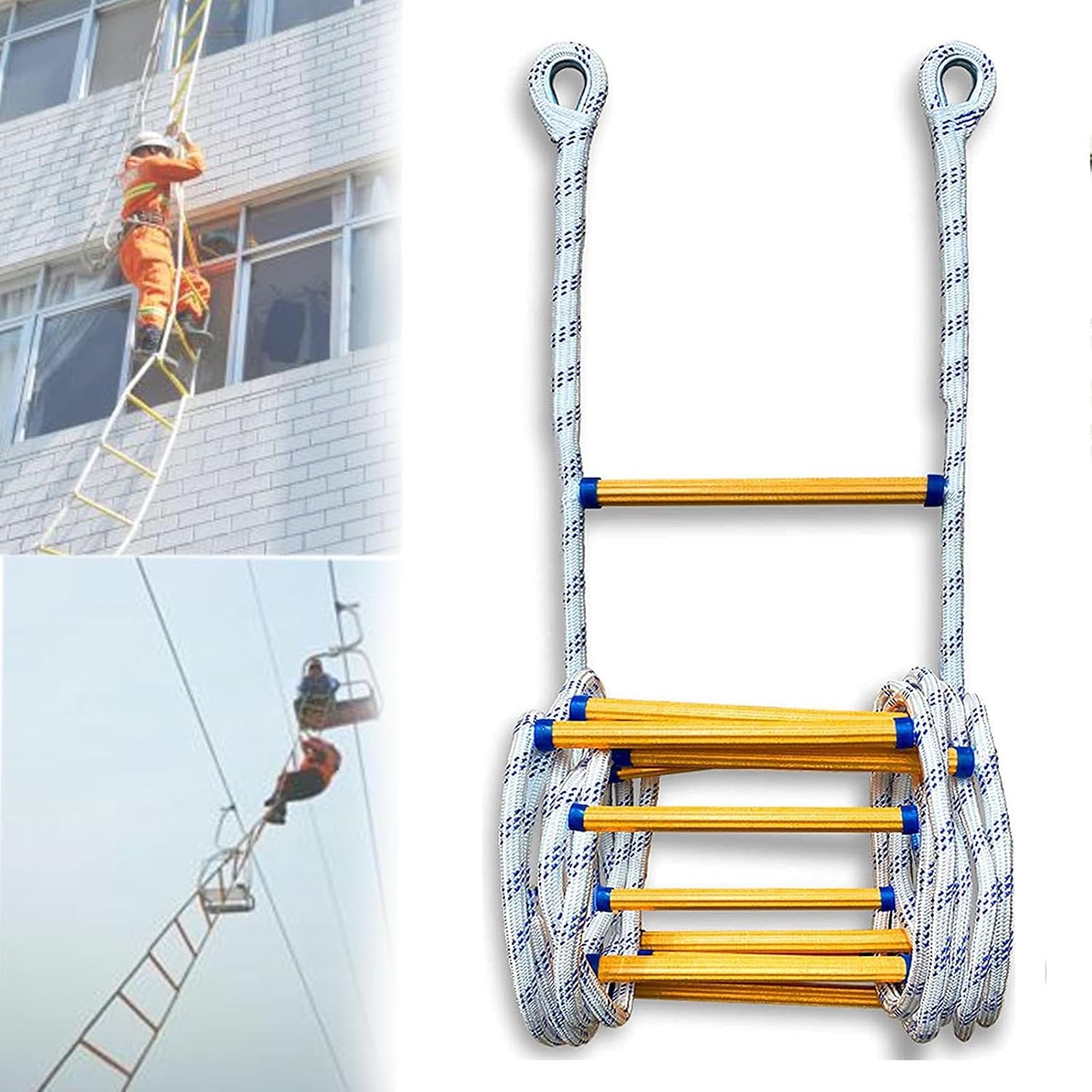 Fire Escape Ladder, Outdoor Emergency Fire Escape Ladder Rope