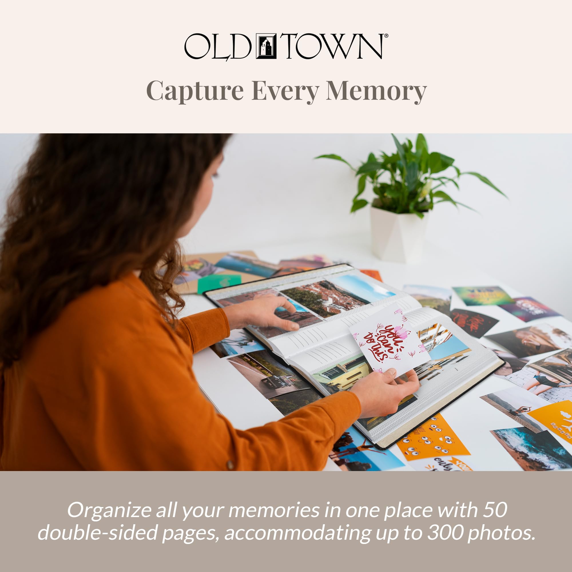 Old Town 2-Pack Bonded Leather Photo Albums, Photo Album 5x7 & 4x6 Slots, Black