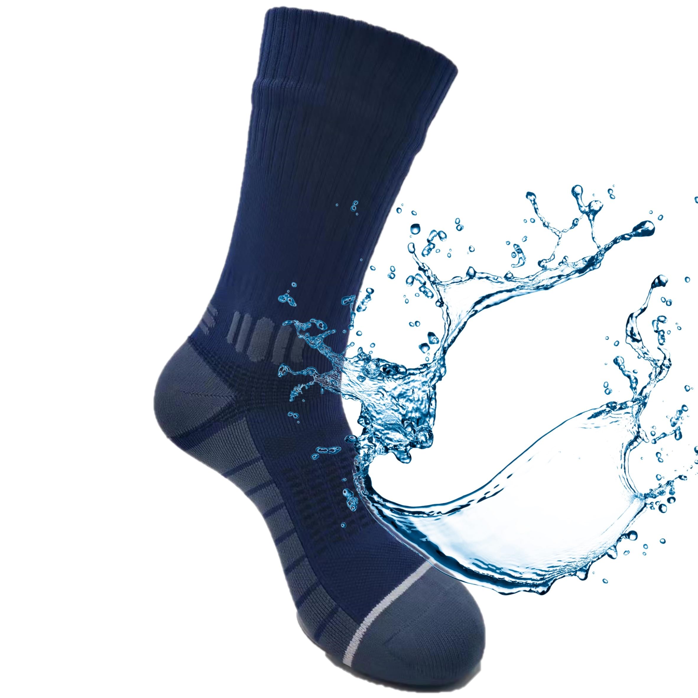 Kadem® Calcetines impermeables para deportes acuáticos, deportes de invierno, camping, pesca, senderismo, vela, rafting Wudu Mest Corap, remo, caminar, calcetines para exteriores, turquesa