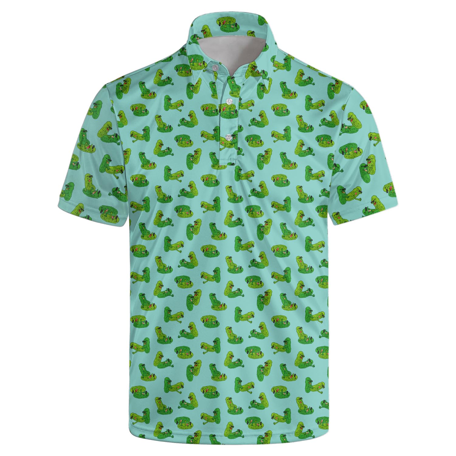 DOPINDU Funny Mens Golf Shirt Moisture Wicking Quick Dry Print Performance Short Sleeve Collared Polo Shirts for Men