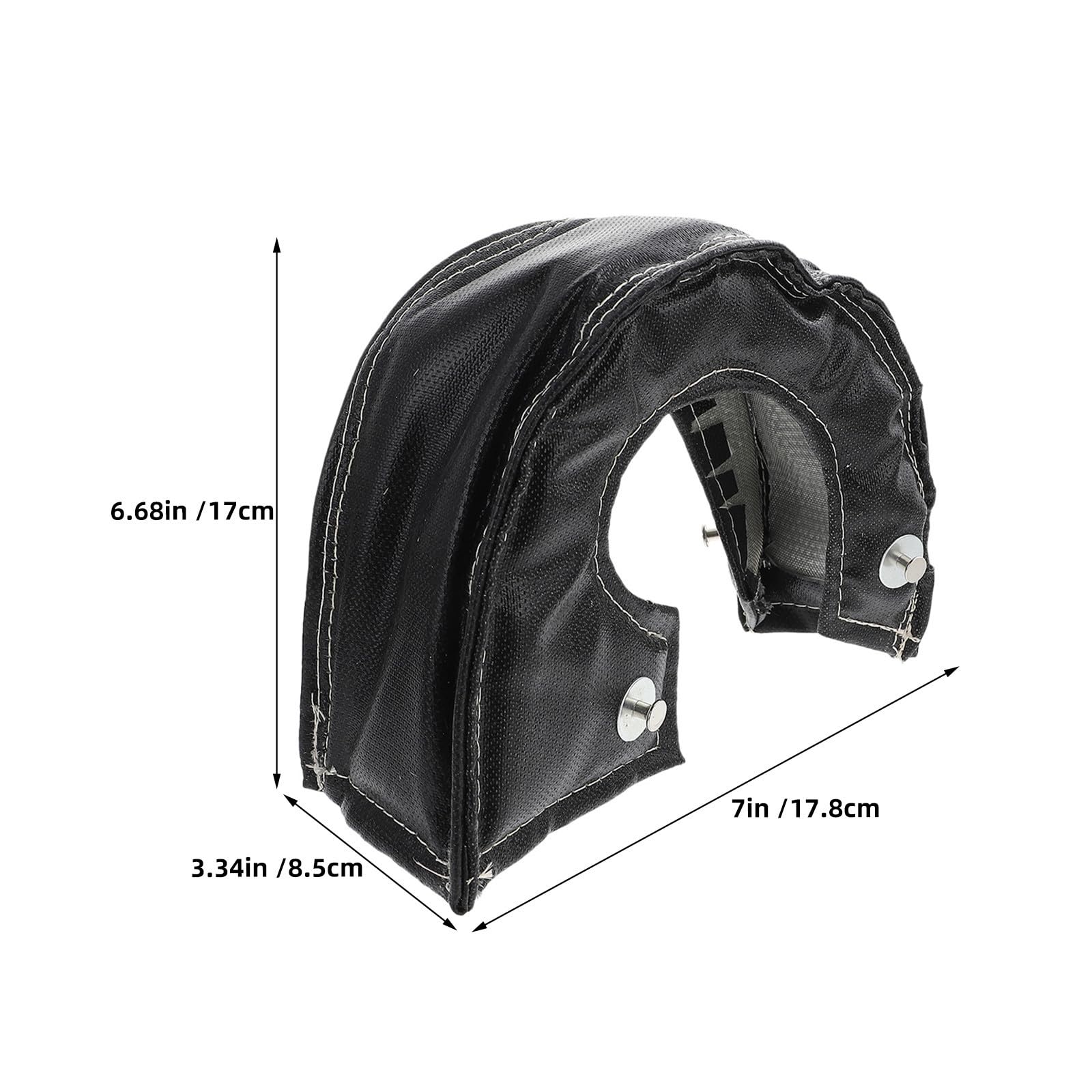 Copertura Termica per Migliorare le Prestazioni del Motore 2 Pezzi per Turbocompressore in Fibra di Vetro e Silicone, Design Protettivo Adatta per Auto e Appassionati Automotive