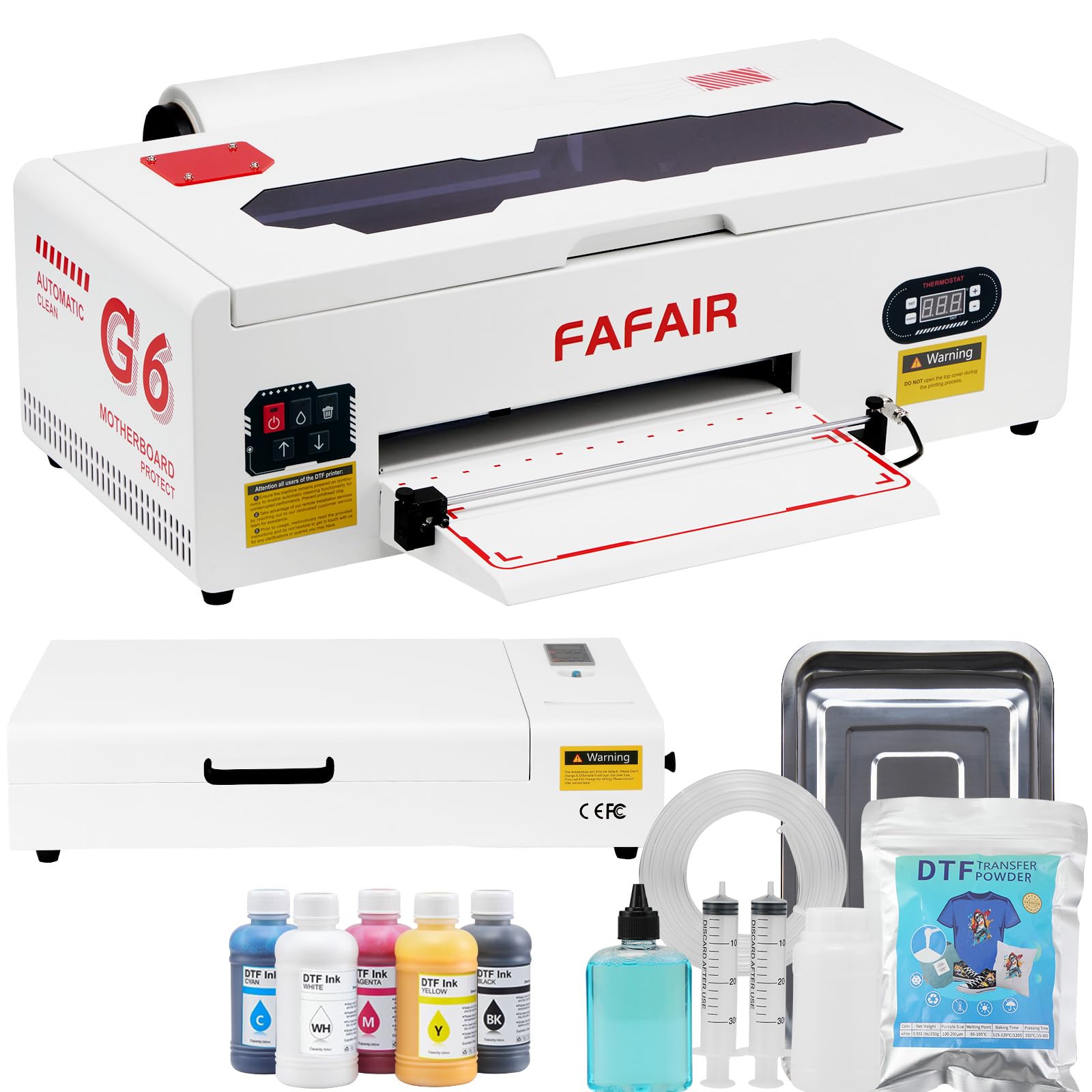 A3 L1800 DTF Printer with Software, DIY Print with White Ink Circulation