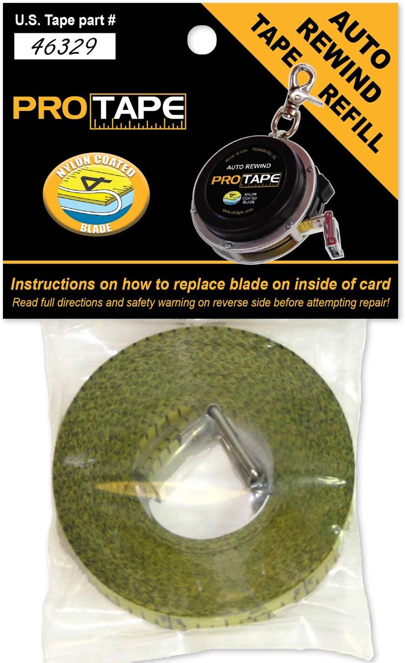 ProTape 3/8" x 75' Replacement Tape for ProTape 975DCB - 10ths & Diameter 46329 by US Tape
